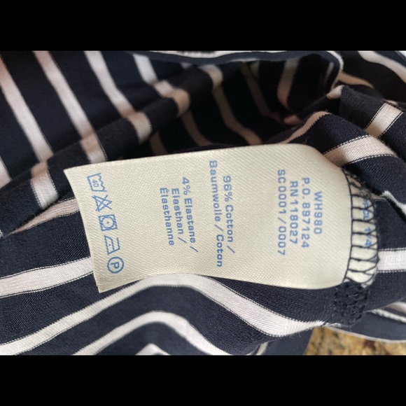 Boden navy blue and white striped dress - Picture 5 of 6